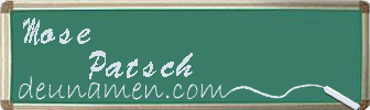 Mose Patsch Visitenkarte